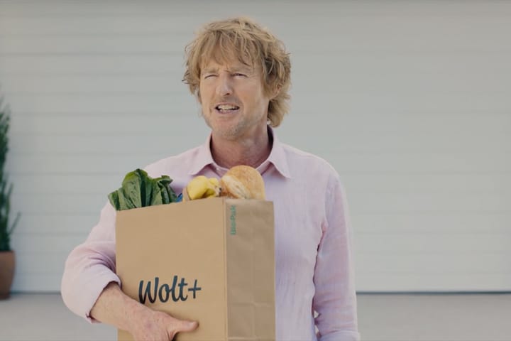 Owen Wilson Stars in New Wolt Campaign via Arts & Sciences