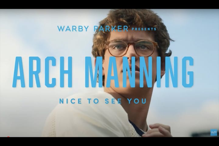 Merman's Lev Pakman Directs Arch Manning for Warby Parker